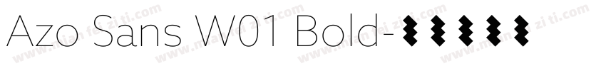 Azo Sans W01 Bold字体转换